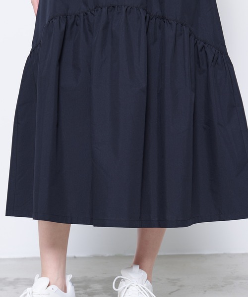 Arnold Palmer(アーノルドパーマー)の「ボリュームギャザー デザイン スカート(スカート・レディース・ベージュ/ブラック・S/M/L)」の4枚目の写真