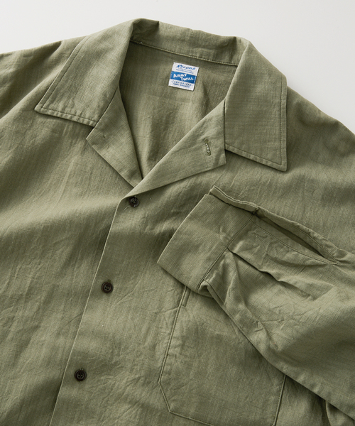 ARMY TWILL(アーミーツイル)の「【ARMY TWILL / アーミーツイル】別注 コットンスラブシャツ(シャツ/ブラウス・メンズ・アイボリー/ベージュ/グリーン・MEDIUM/LARGE)」の3枚目の写真