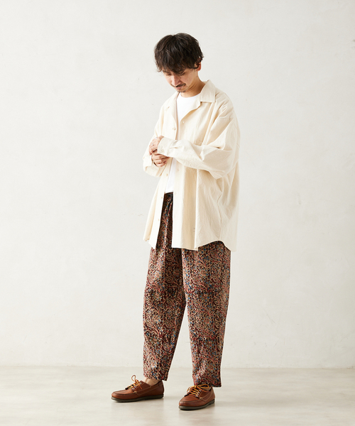 ARMY TWILL(アーミーツイル)の「【ARMY TWILL / アーミーツイル】別注 コットンスラブシャツ(シャツ/ブラウス・メンズ・アイボリー/ベージュ/グリーン・MEDIUM/LARGE)」の21枚目の写真