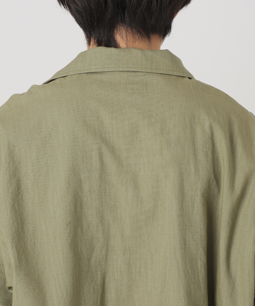 ARMY TWILL(アーミーツイル)の「【ARMY TWILL / アーミーツイル】別注 コットンスラブシャツ(シャツ/ブラウス・メンズ・アイボリー/ベージュ/グリーン・MEDIUM/LARGE)」の7枚目の写真