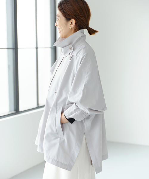 IENA（イエナ）の「《追加》PE/ポプリンオーバーショートコート（その他アウター・レディース・ベージュ/ネイビー/ライトグレー・36/38）」の18枚目の写真