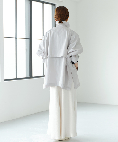 IENA（イエナ）の「《追加》PE/ポプリンオーバーショートコート（その他アウター・レディース・ベージュ/ネイビー/ライトグレー・36/38）」の14枚目の写真