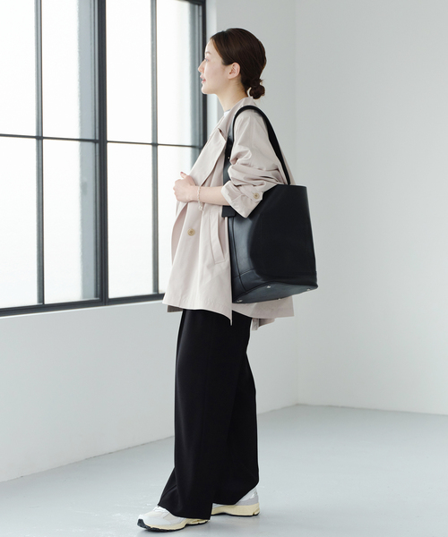 IENA（イエナ）の「《追加》PE/ポプリンオーバーショートコート（その他アウター・レディース・ベージュ/ネイビー/ライトグレー・36/38）」の12枚目の写真