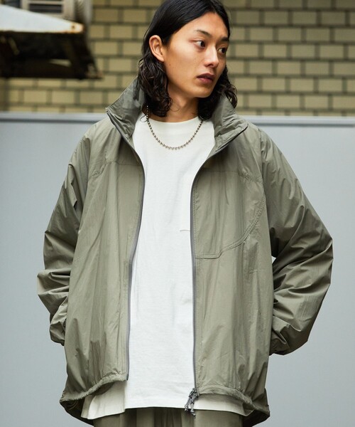 FREAK'S STORE(フリークスストア)の「FREAK’S STORE/フリークスストア リラックスフィット ウインドシャツ/ミリタリーブルゾン/マーズ/ソフトシェル(ブルゾン・メンズ・オリーブ/ブラック/チャコールグレー・MEDIUM/LARGE)」の7枚目の写真