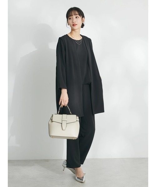 CRAFT STANDARD BOUTIQUE(クラフトスタンダードブティック)の「ジョーゼットロングジレ(ベスト・レディース・アイボリー/ネイビー/ブラック・FREE)」の13枚目の写真