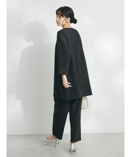 CRAFT STANDARD BOUTIQUE(クラフトスタンダードブティック)の「ジョーゼットロングジレ(ベスト・レディース・アイボリー/ネイビー/ブラック・FREE)」の15枚目の写真