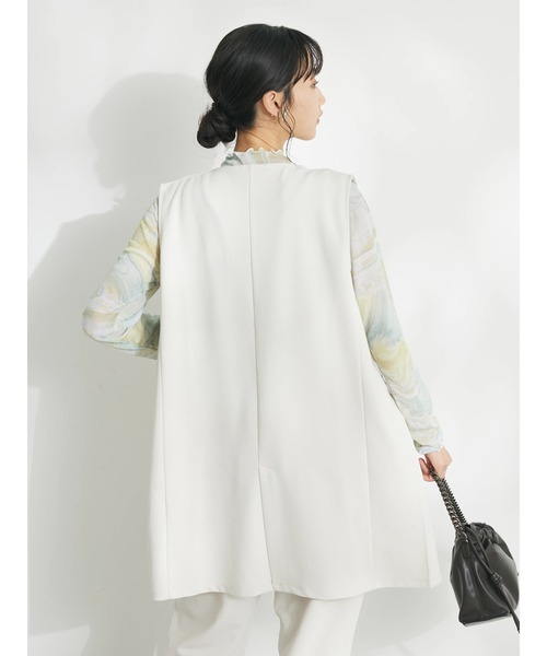 CRAFT STANDARD BOUTIQUE(クラフトスタンダードブティック)の「ジョーゼットロングジレ(ベスト・レディース・アイボリー/ネイビー/ブラック・FREE)」の18枚目の写真