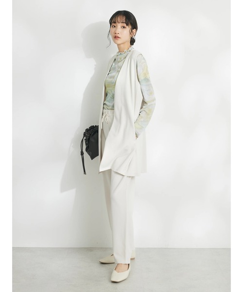 CRAFT STANDARD BOUTIQUE(クラフトスタンダードブティック)の「ジョーゼットロングジレ(ベスト・レディース・アイボリー/ネイビー/ブラック・FREE)」の20枚目の写真