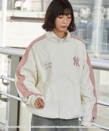 MLB（メジャーリーグベースボール）の「MLB メジャーリーグベースボール 別注 ワッペン刺繍 オーバーサイズ スタンドネック サイドライン ナイロントラックジャケット（ナイロンジャケット）」