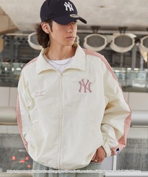 MLB（メジャーリーグベースボール）の「MLB/メジャーリーグベースボール 別注 ワッペン刺繍 オーバーサイズ スタンドネック サイドライン ナイロントラックジャケット（ナイロンジャケット）」