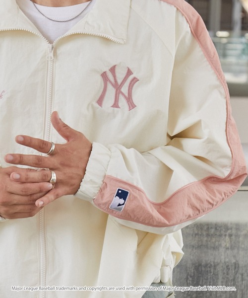 メジャーリーグベースボール 別注 ワッペン刺繍 ナイロントラックブルゾン　M MLB ブルゾン アウター MLB/メジャーリーグベースボール 別注