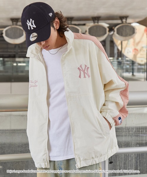 メジャーリーグベースボール 別注 ワッペン刺繍 ナイロントラックブルゾン　M MLB ブルゾン アウター MLB/メジャーリーグベースボール 別注