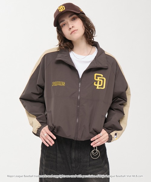 [完売品]MOUSSY MLB LINE TRACK ジャケット AZUL BY MOUSSY | 【MLB】トラックジャケット (ブルゾン ) |SHEL'TTER