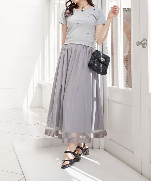 MAJESTIC LEGON（マジェスティックレゴン）の「クリアビジューヒールリボンサンダル（サンダル・レディース・アイボリー/ブラック・SMALL/MEDIUM/LARGE/X-LARGE）」の17枚目の写真