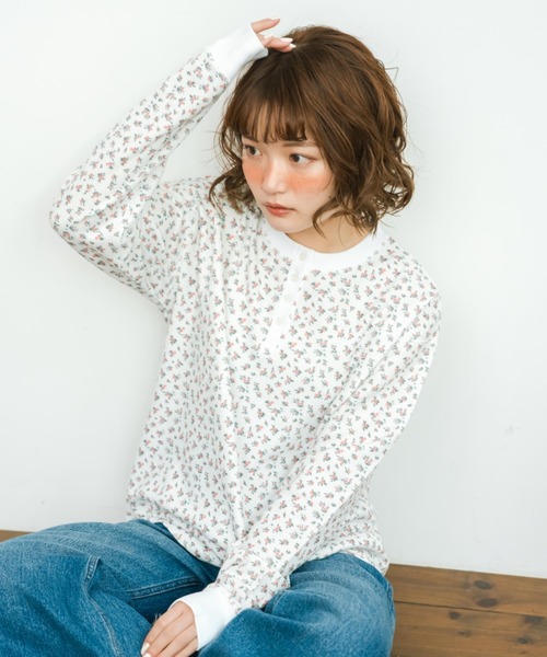 eLur（エラー）の「【eLur】フラワーサーマルロンT（Tシャツ