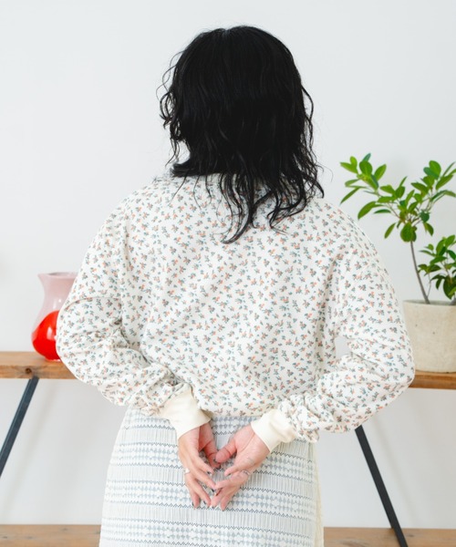 eLur（エラー）の「フラワーサーマルロンT（Tシャツ/カットソー・レディース・ホワイト×ピンク/オレンジ/ブラウン/グリーン・FREE）」の22枚目の写真