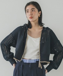 メッシュニットフーディ