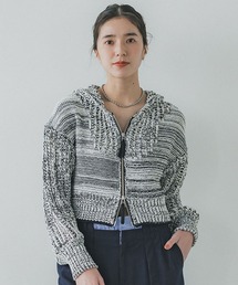 メッシュニットフーディ