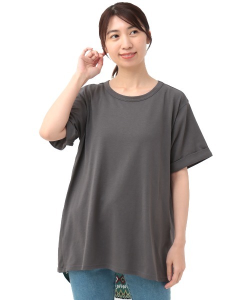 チチカカ（チチカカ）の「ツイストフェイクレイヤードプルオーバー（Tシャツ/カットソー・レディース・オレンジ/チャコールグレー/ネイビー・FREE）」の22枚目の写真