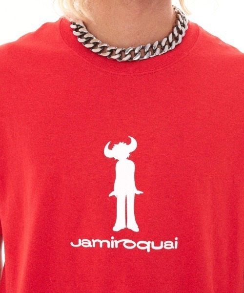 Basic Pleasure Mode（ベーシックプレジャーモード）の「【Basic Pleasure Mode】JAY KAY / 【ベーシックプレジャーモード】ロゴプリント半袖Tシャツ（Tシャツ/カットソー・メンズ・レッド・L/XL）」の6枚目の写真