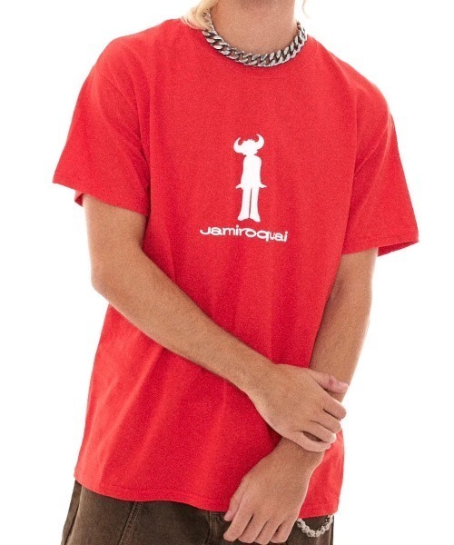 Basic Pleasure Mode（ベーシックプレジャーモード）の「【Basic Pleasure Mode】JAY KAY / 【ベーシックプレジャーモード】ロゴプリント半袖Tシャツ（Tシャツ/カットソー・メンズ・レッド・L/XL）」の5枚目の写真