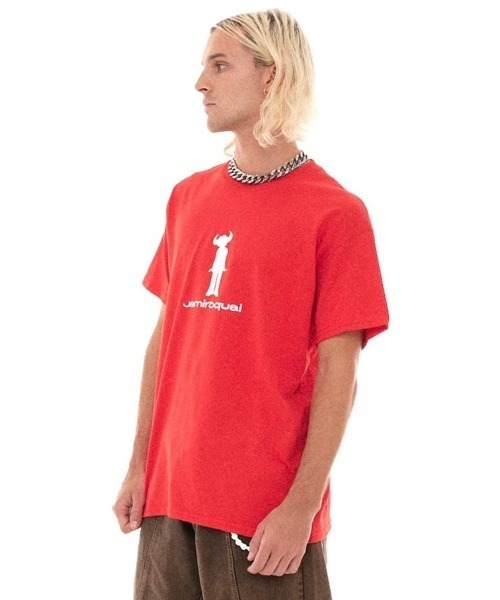 Basic Pleasure Mode（ベーシックプレジャーモード）の「【Basic Pleasure Mode】JAY KAY / 【ベーシックプレジャーモード】ロゴプリント半袖Tシャツ（Tシャツ/カットソー・メンズ・レッド・L/XL）」の9枚目の写真