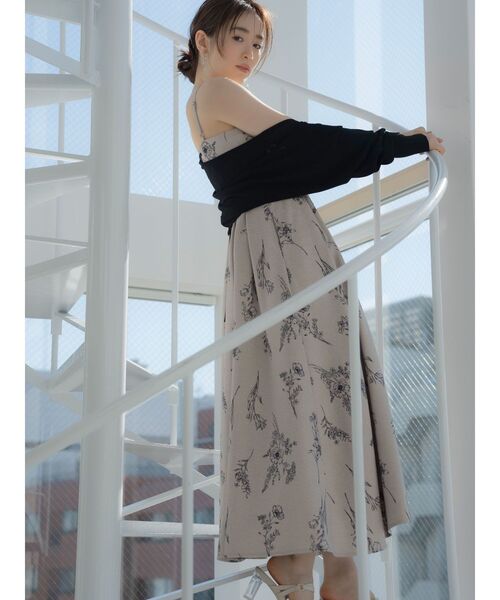 MERCURYDUO（マーキュリーデュオ）の「ハイツイストナロースリーブボレロ（カーディガン/ボレロ・レディース・ブラック/オフホワイト/ライトグレー・FREE）」の13枚目の写真