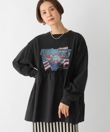 LEPSIM | 切り替えリメイク風チュニック 107115(Tシャツ/カットソー)