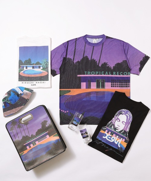 X-girl × HIROSHI NAGAI Tシャツ エックスガール X-girl X-girl x HIROSHI NAGAI S/S TEE WHITE