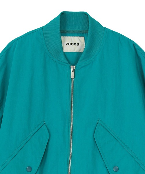 ZUCCa（ズッカ）の「C/Nウェザー / ブルゾン / (O)（ブルゾン・レディース・グリーン/ホワイト/ネイビー・M size）」の6枚目の写真
