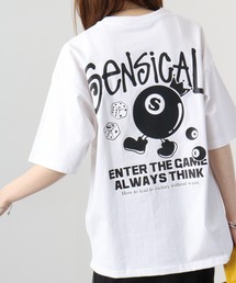オーバーサイズ ポケ付き刺繍&バックプリント ヘビーウエイト半袖Tシャツ