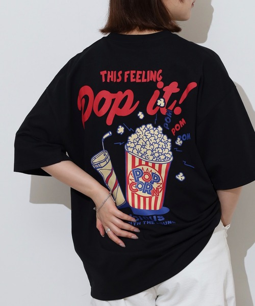 FUNALIVE（ファンアライブ）の「オーバーサイズ ポケ付き刺繍＆バックプリント ヘビーウエイト半袖Tシャツ（Tシャツ/カットソー・メンズ・ホワイト/ブラック系1/ブラック系/ブラック/ホワイト系/ホワイト系1/ブラック系3/ホワイト系2/ブラック系2/ホワイト系3・LL/L/M）」の9枚目の写真