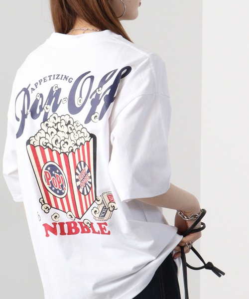 FUNALIVE（ファンアライブ）の「オーバーサイズ ポケ付き刺繍＆バックプリント ヘビーウエイト半袖Tシャツ（Tシャツ/カットソー・メンズ・ホワイト/ブラック系1/ブラック系/ブラック/ホワイト系/ホワイト系1/ブラック系3/ホワイト系2/ブラック系2/ホワイト系3・LL/L/M）」の2枚目の写真