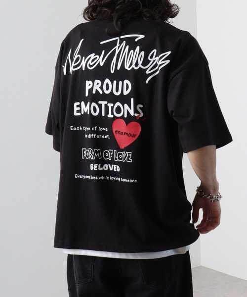 FUNALIVE（ファンアライブ）の「オーバーサイズ ポケ付き刺繍＆バックプリント ヘビーウエイト半袖Tシャツ（Tシャツ/カットソー・メンズ・ホワイト/ブラック系1/ブラック系/ブラック/ホワイト系/ホワイト系1/ブラック系3/ホワイト系2/ブラック系2/ホワイト系3・LL/L/M）」の19枚目の写真