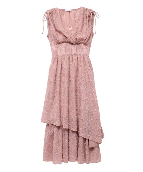 CALNAMUR（カルナムール）の「カットジャガードティアードワンピース（ワンピース・レディース・アイボリー/ブラック/ピンク・FREE）」の21枚目の写真