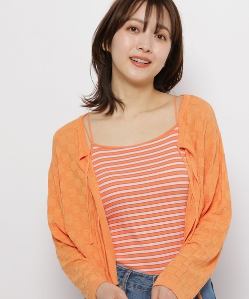 niko and...（ニコアンド）の「ルームドライ/カップ付きキャミソール（キャミソール・レディース・アイボリー/ブラック/ライトグレー/ホワイト/オレンジ/ベージュ・MEDIUM/LARGE）」の6枚目の写真