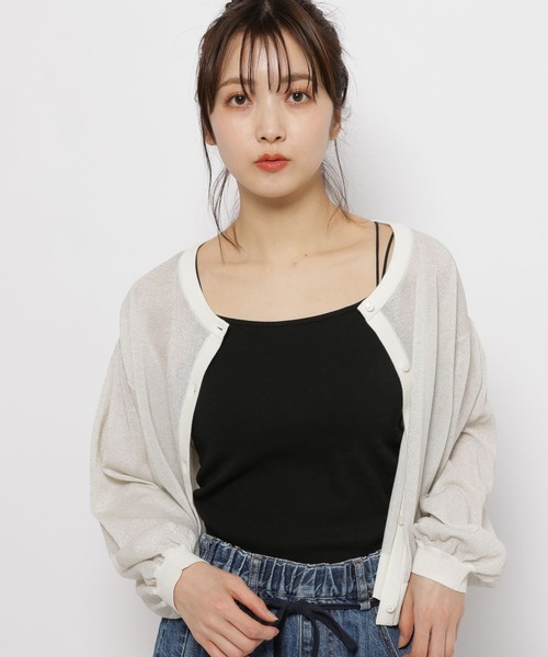 niko and...（ニコアンド）の「ルームドライ/カップ付きキャミソール（キャミソール・レディース・アイボリー/ブラック/ライトグレー/ホワイト/オレンジ/ベージュ・MEDIUM/LARGE）」の2枚目の写真