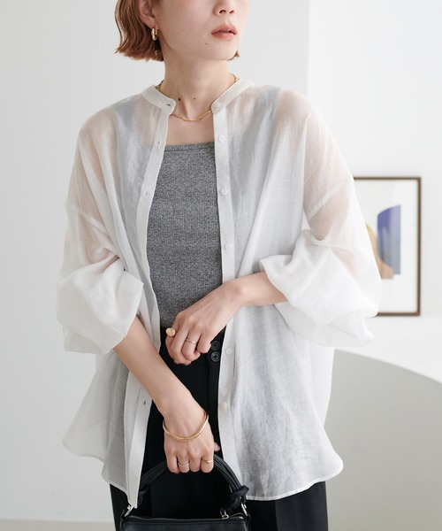 DISCOAT(ディスコート)の「リブメランジスクエアタンクトップ(タンクトップ・レディース・アイボリー/ブラック/ライトグレー/オレンジ/オレンジ系その他・FREE)」の18枚目の写真