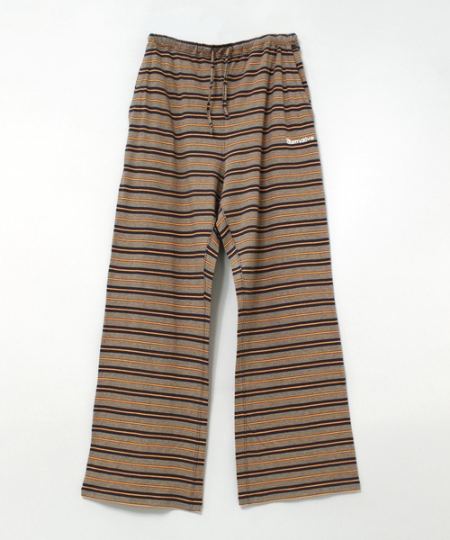 RNA(アールエヌエー)の「R4222 マルチボーダーイージーパンツ(その他パンツ・レディース・パープル系その他/杢グレー/ベージュ・MEDIUM)」の2枚目の写真