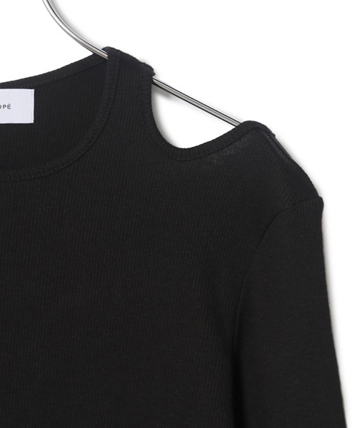 ADAM ET ROPE'（アダムエロペ）の「テレコワンピース by PlaX(TM)（ワンピース・レディース・ブラック/キナリ・FREE）」の15枚目の写真