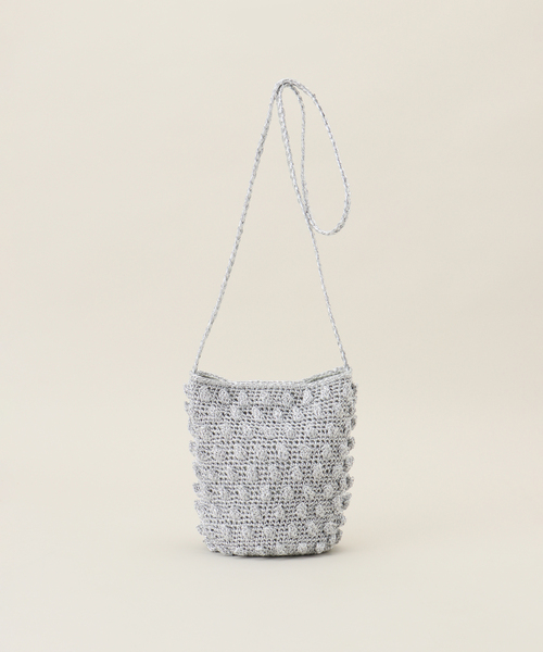 B.C STOCK（ベーセーストック）の「ポコポコショルダー（ショルダーバッグ・レディース・グリーン/シルバー/ブラック・FREE）」の3枚目の写真