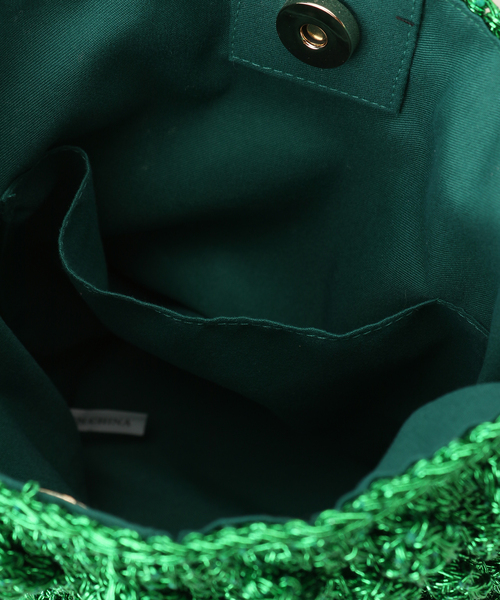 B.C STOCK（ベーセーストック）の「ポコポコショルダー（ショルダーバッグ・レディース・グリーン/シルバー/ブラック・FREE）」の9枚目の写真