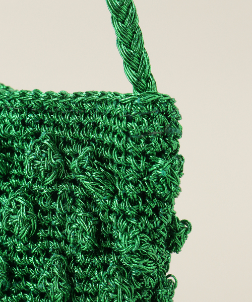 B.C STOCK（ベーセーストック）の「ポコポコショルダー（ショルダーバッグ・レディース・グリーン/シルバー/ブラック・FREE）」の7枚目の写真