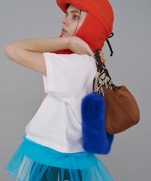 NON TOKYO ノントーキョー / 3WAY FUR HANDLE BAG / GREEN | Pay ID