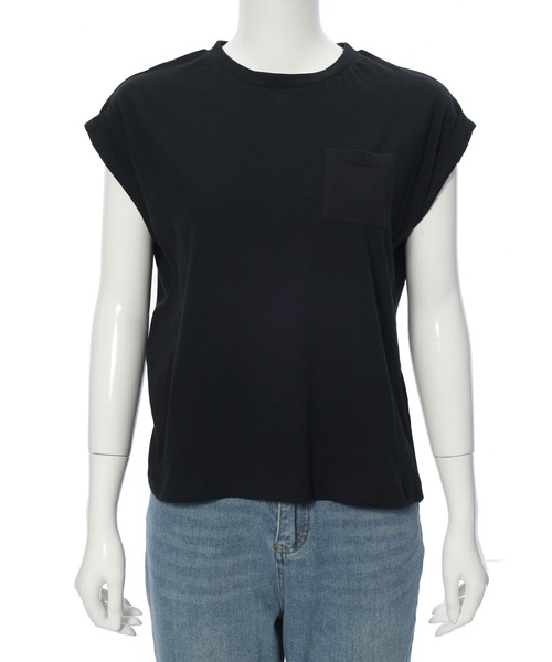 Edit Sheen（エディットシーン）の「天竺ポケットTシャツ【新色追加】（Tシャツ/カットソー・レディース・ブラック/ホワイト/ブルー/オリーブ/グレー/モカ/ベージュ/グレイッシュブルー・M/L）」の14枚目の写真