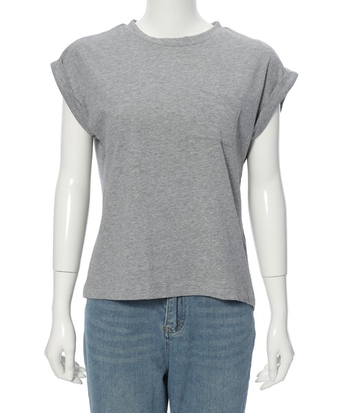 Edit Sheen（エディットシーン）の「天竺ポケットTシャツ【新色追加】（Tシャツ/カットソー・レディース・ブラック/ホワイト/ブルー/オリーブ/グレー/モカ/ベージュ/グレイッシュブルー・M/L）」の16枚目の写真