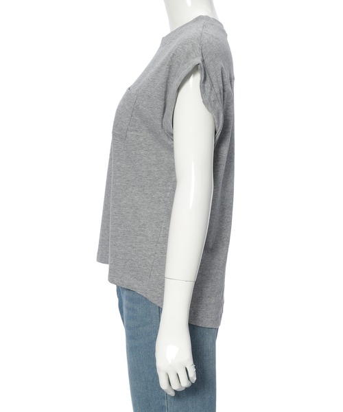 Edit Sheen（エディットシーン）の「天竺ポケットTシャツ【新色追加】（Tシャツ/カットソー・レディース・ブラック/ホワイト/ブルー/オリーブ/グレー/モカ/ベージュ/グレイッシュブルー・M/L）」の17枚目の写真