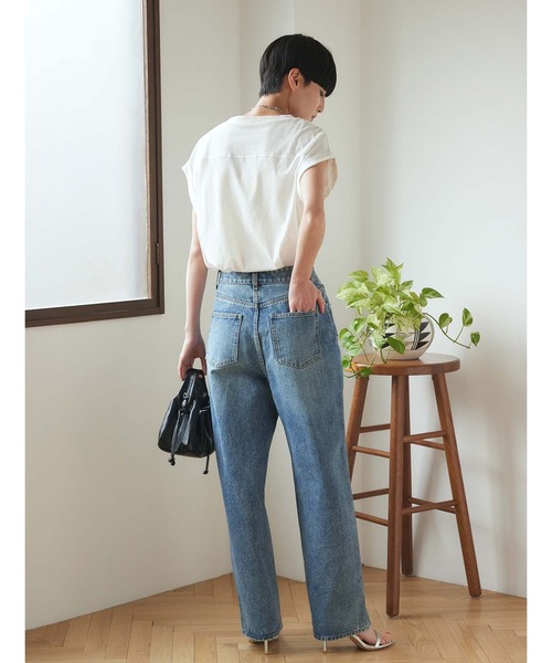 Edit Sheen（エディットシーン）の「天竺ポケットTシャツ【新色追加】（Tシャツ/カットソー・レディース・ブラック/ホワイト/ブルー/オリーブ/グレー/モカ/ベージュ/グレイッシュブルー・M/L）」の20枚目の写真