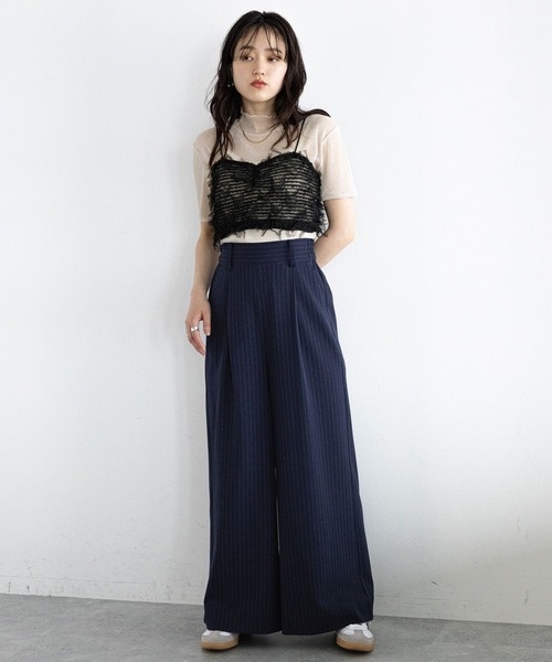 RAGEBLUE（レイジブルー）の「ハイネックラメシアートップス（Tシャツ/カットソー・レディース・グレー/ホワイト・FREE）」の13枚目の写真