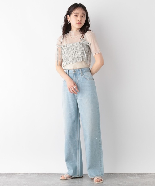 RAGEBLUE（レイジブルー）の「ハイネックラメシアートップス（Tシャツ/カットソー・レディース・グレー/ホワイト・FREE）」の16枚目の写真